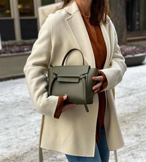 celine nano belt bag street style|celine belt bag size guide.